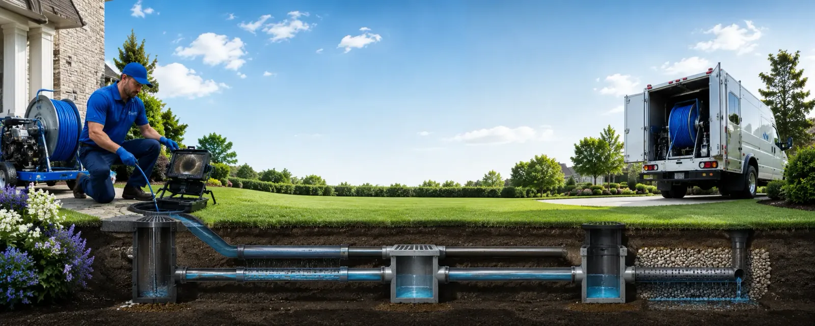 Outdoor drain cleaning information for Rockwood, TX